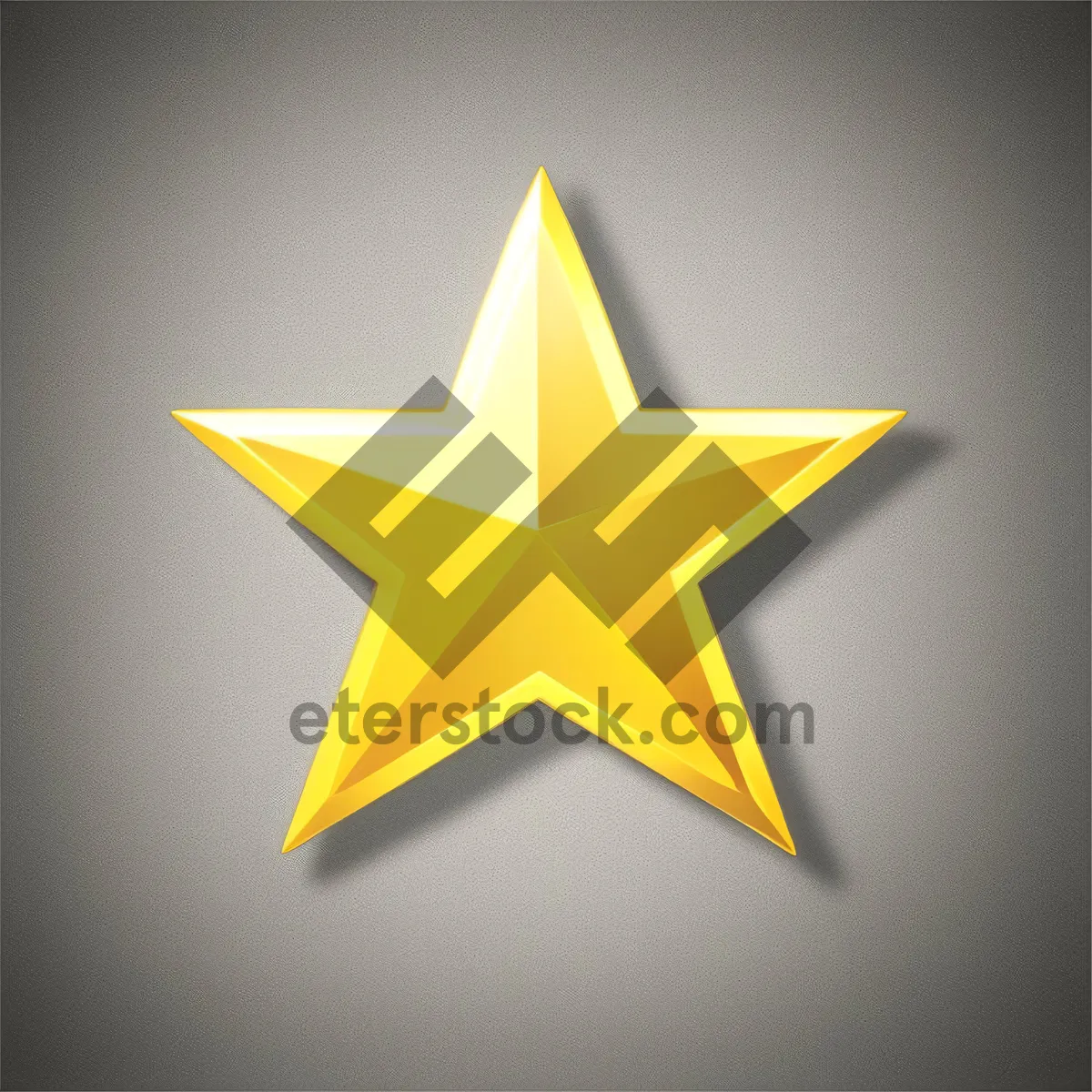 Picture of 3D Star Symbol - Graphic Design Decoration