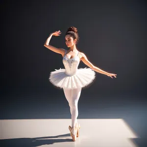 Elegant Ballerina in Exquisite Dance Pose