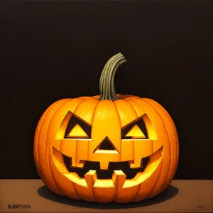 Spooky Jack-O'-Lantern Pumpkin Lantern Decoration