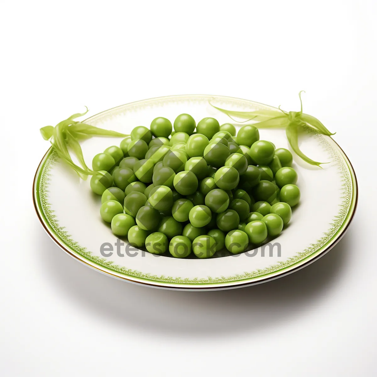 Picture of Fresh and Healthy Pea Pod Close-Up Shot