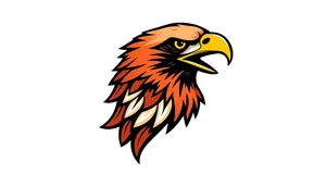 Cartoon winged animal graphic drawing