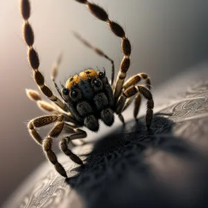 Predatory Spider Crafting Intricate Web