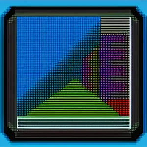 Modern Microprocessor Screen with Patterned Texture