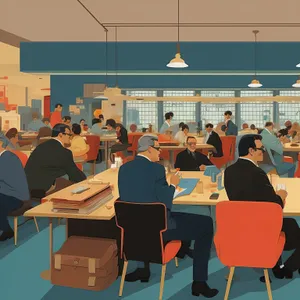 Modern Business Meeting in Corporate Office