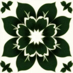 Floral Deco: Vintage Ornate Swirl Lotus Border