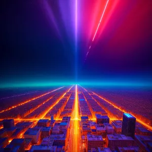 Futuristic Laser Energy Burst: A dynamic explosion of light and color.