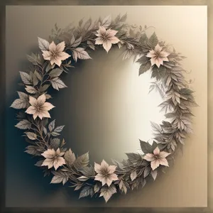 Vintage Floral Ornament Frame