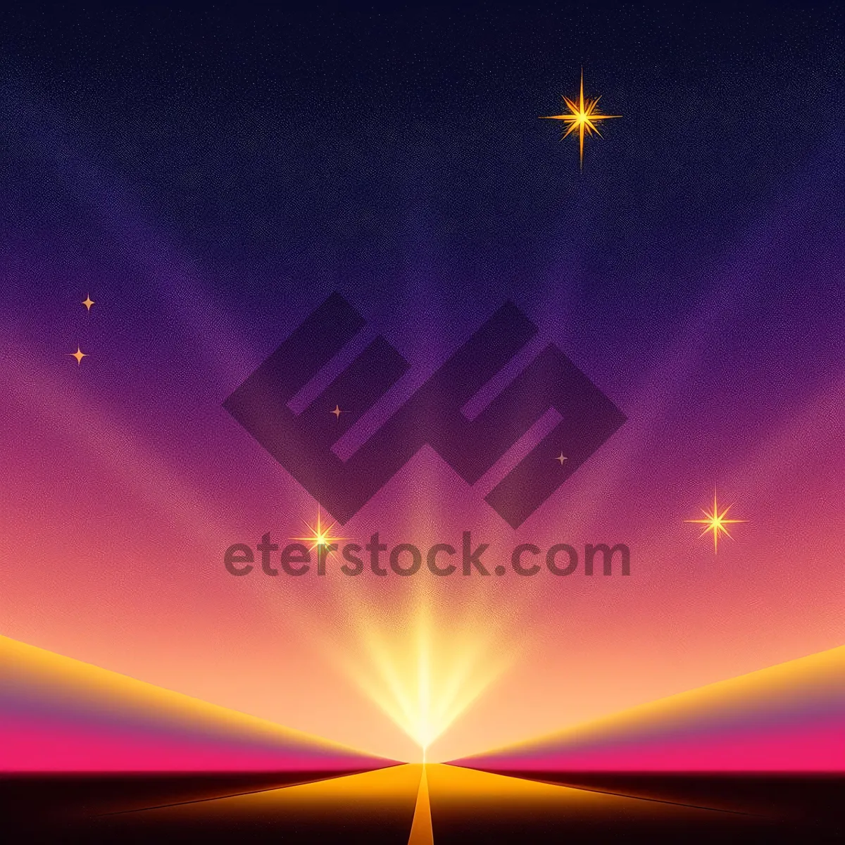 Picture of Vibrant Cosmic Burst - Digital Fractal Art