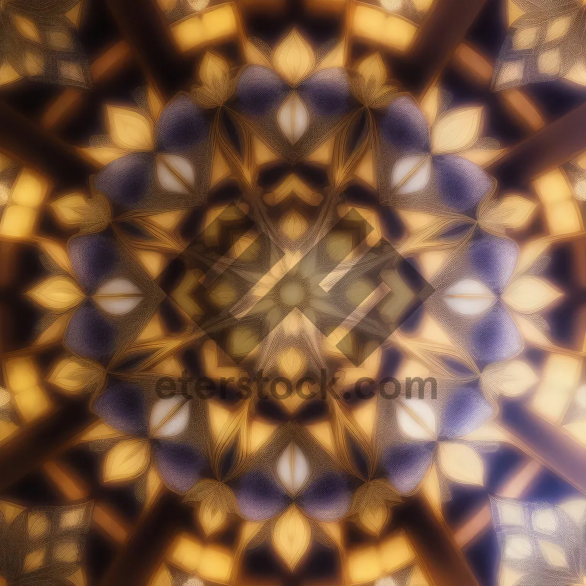 Picture of Seamless Arabesque Honeycomb Pattern Design