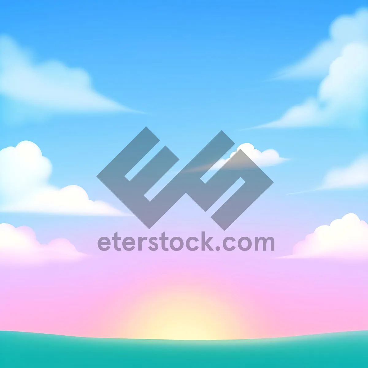 Picture of Summer Sky Landscape Design with Breezy Sun