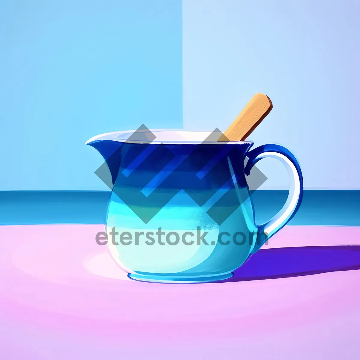 Picture of Morning Brew in Ceramic Tea Cup with Saucer