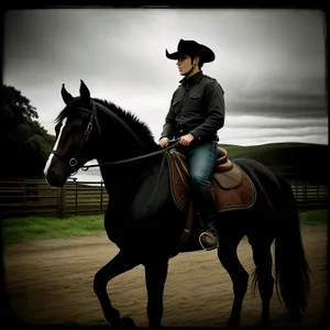 Equestrian Saddle Horse: A Graceful Ride.