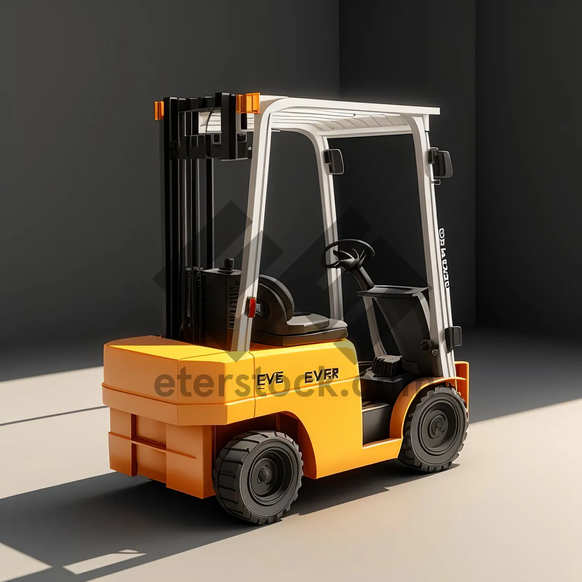 Picture of Heavy-duty Warehouse Forklift Loading Cargo