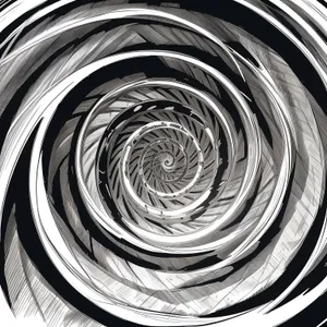 Geometric Flow: Abstract Fractal Design with Curved Lines