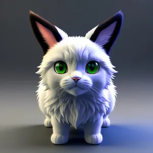 Adorable Fluffy Kitty Portrait