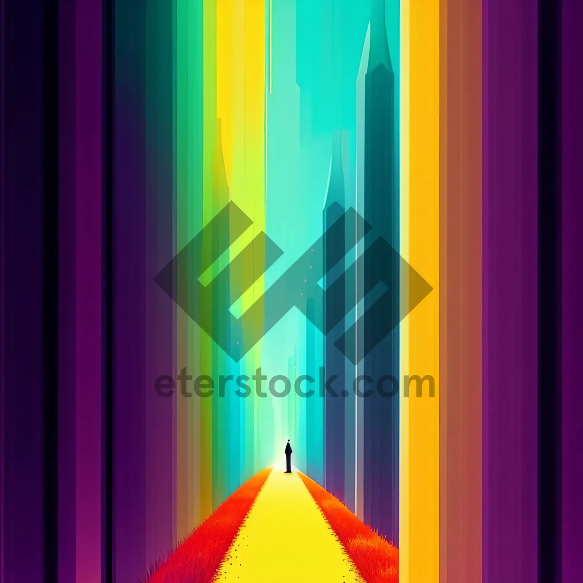 Picture of Vibrant Color Spectrum Graphic Design