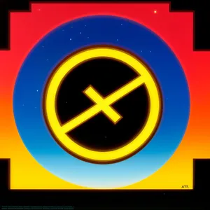 Shiny Black Metal Circle Button Icon