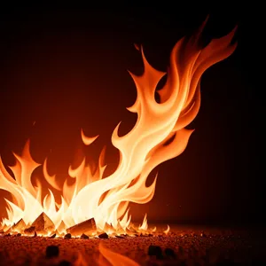 Blazing Inferno: A Fiery Symbol of Heat and Danger