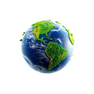 3D Global Earth Map Icon