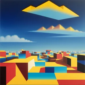 Geometric Pyramid Icon Design