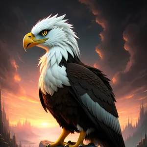 Bald Eagle soaring with majestic wingspan