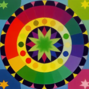 Colorful Reformer Mosaic: Modern Art Decoration with a Rainbow Twist.