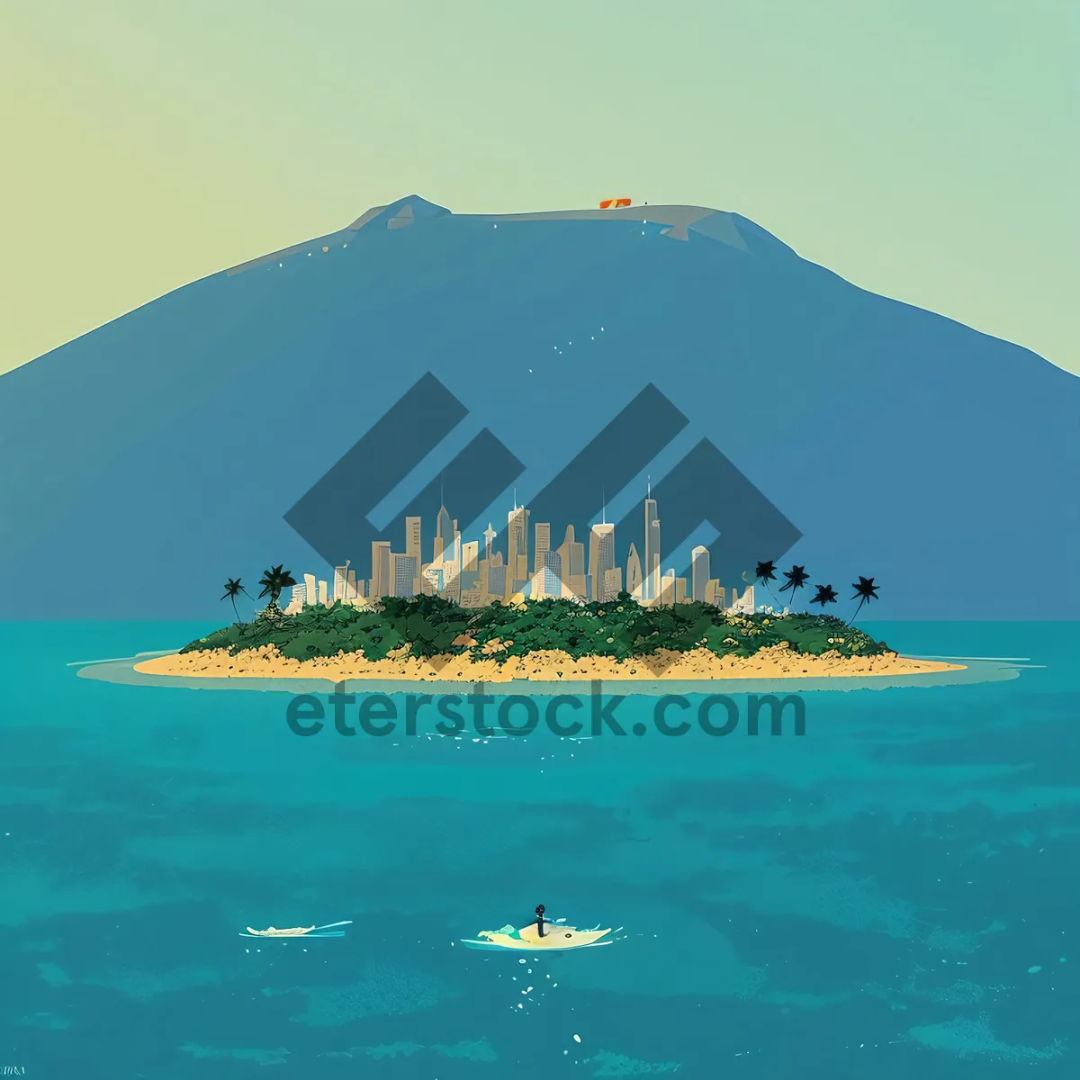 Picture of Turquoise Waters of Tropical Paradise