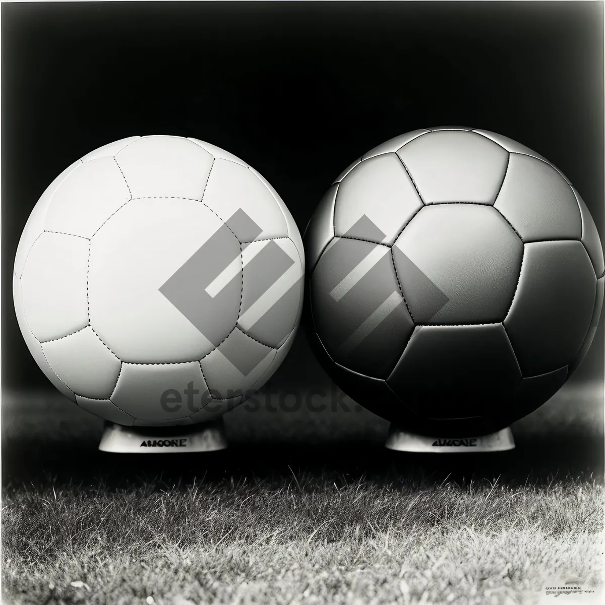 Picture of Soccer Ball Icon in Round 3D Shape