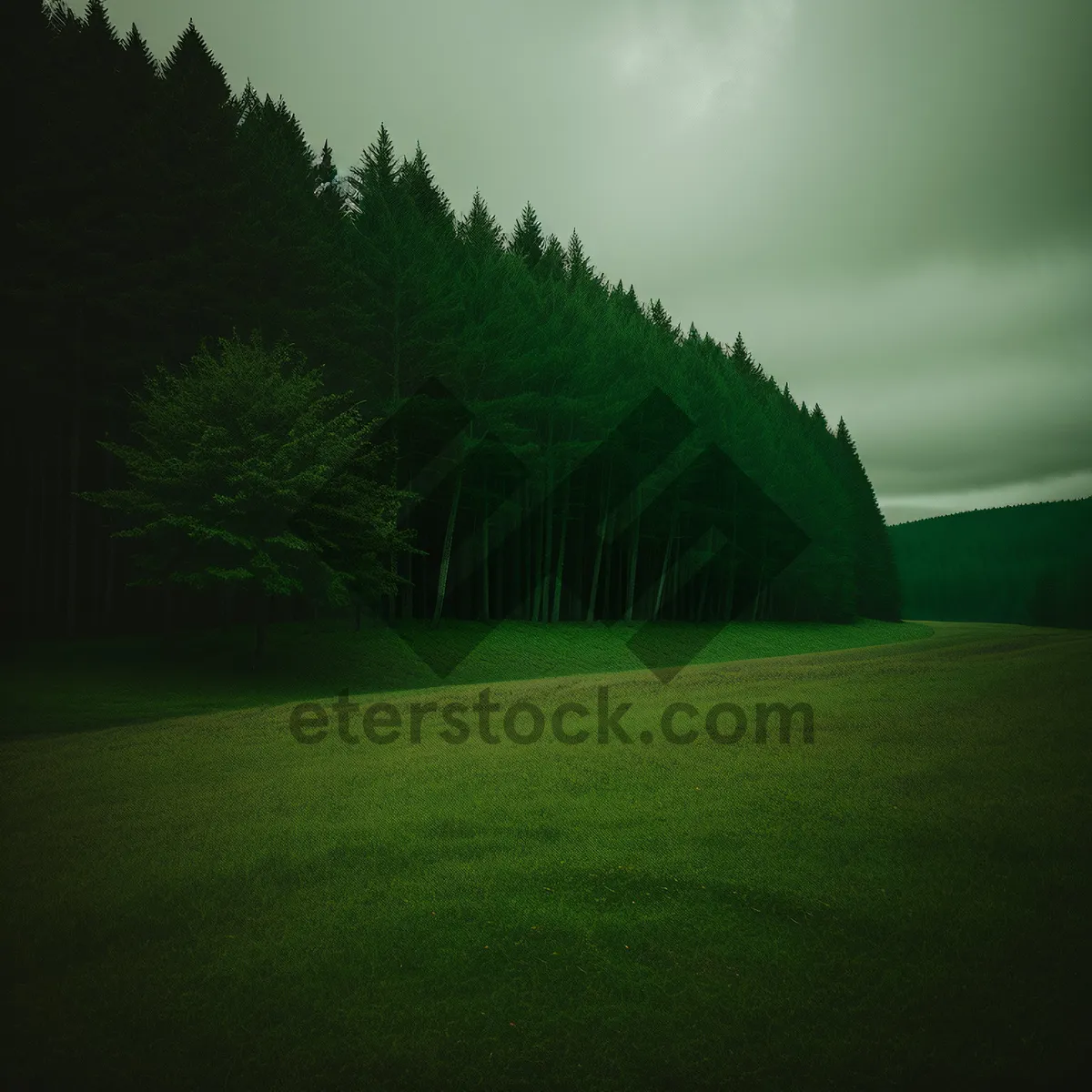 Picture of Scenic Golf Course in Rural Countryside