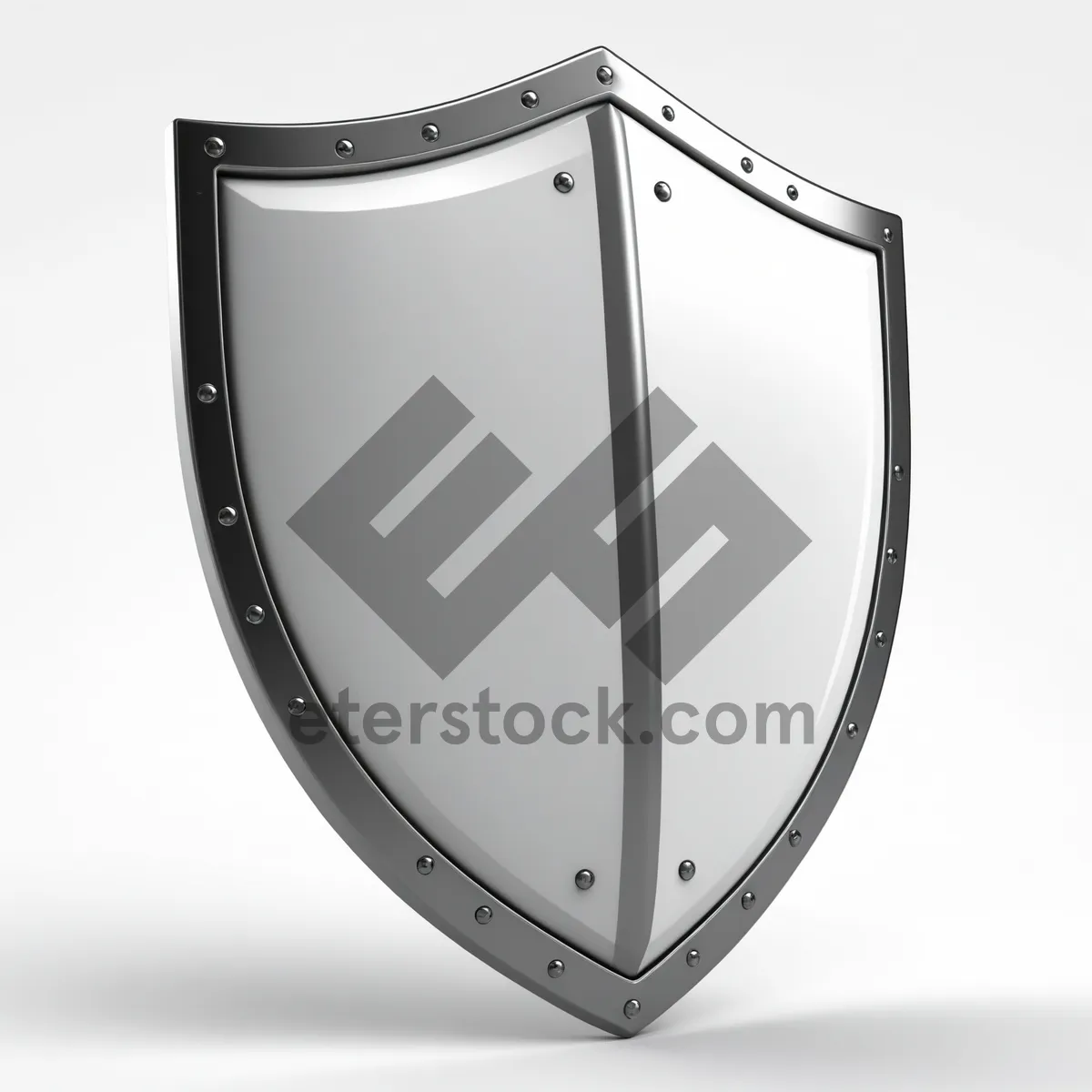 Picture of Shiny metal shield icon design