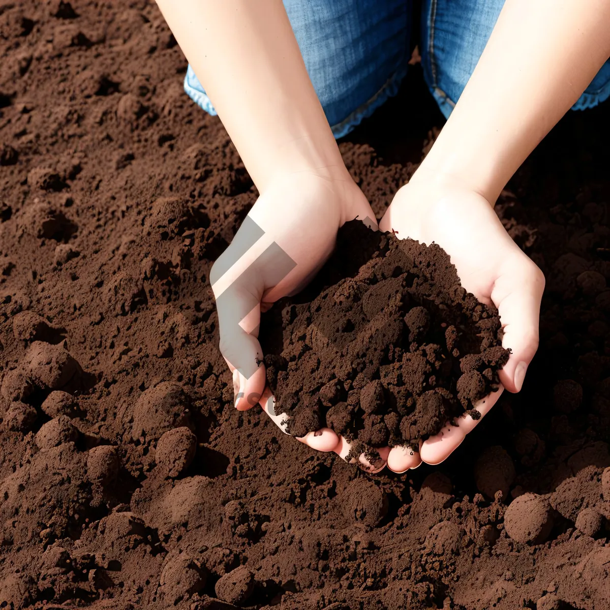 Picture of Sandy ground with a leg imprint