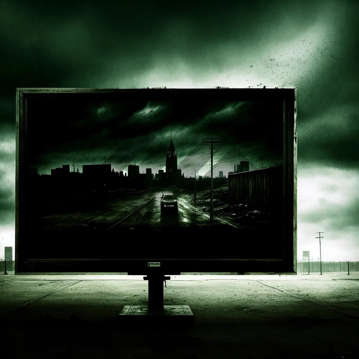 Picture of Broadcast Screen Silhouette - Electronic Event Advertisement