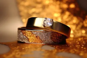 Luxury Gold Gem Bangle Ring - Perfect Gift Jewel