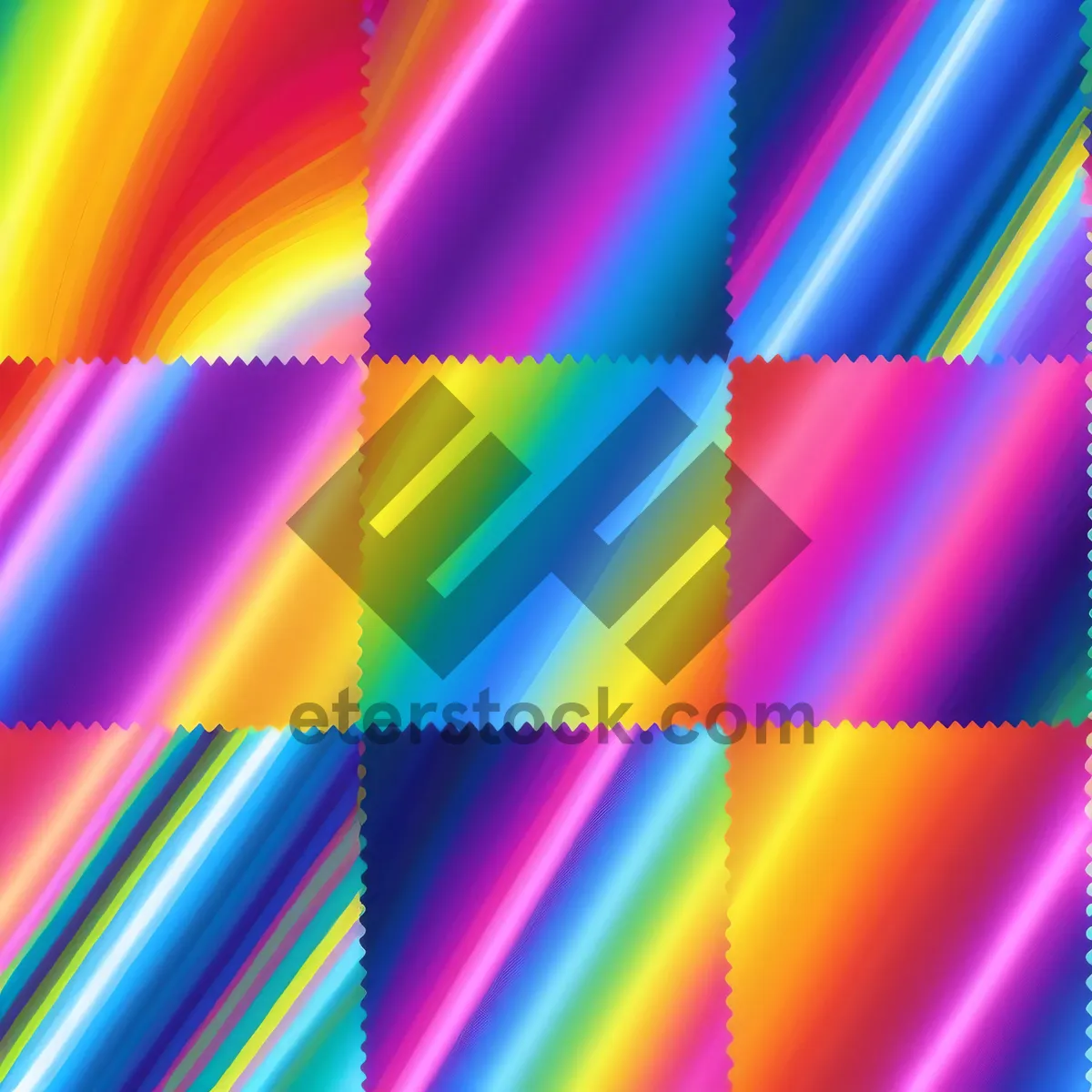 Picture of Abstract Rainbow Fractal Pattern