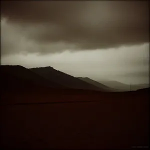 Scenic Desert Landscape at Sunrise