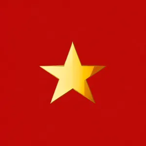 Five-star Maple Flag Design Icon