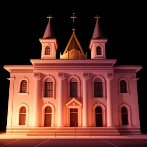 Golden Cathedral in Historic City: A Faithful Landmark