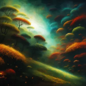 Colorful coral reef with exotic marine life.