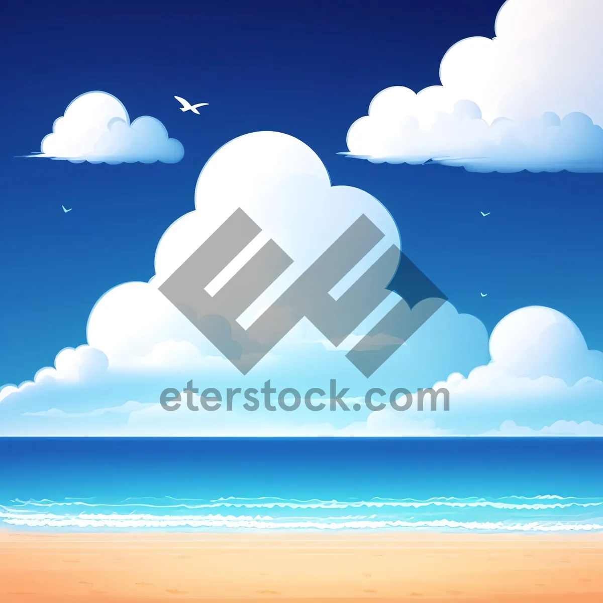 Picture of Serenity by the Sea: Idyllic Coastal Landscape