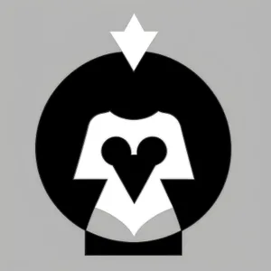Baron Symbol: Black Heraldry Icon Design