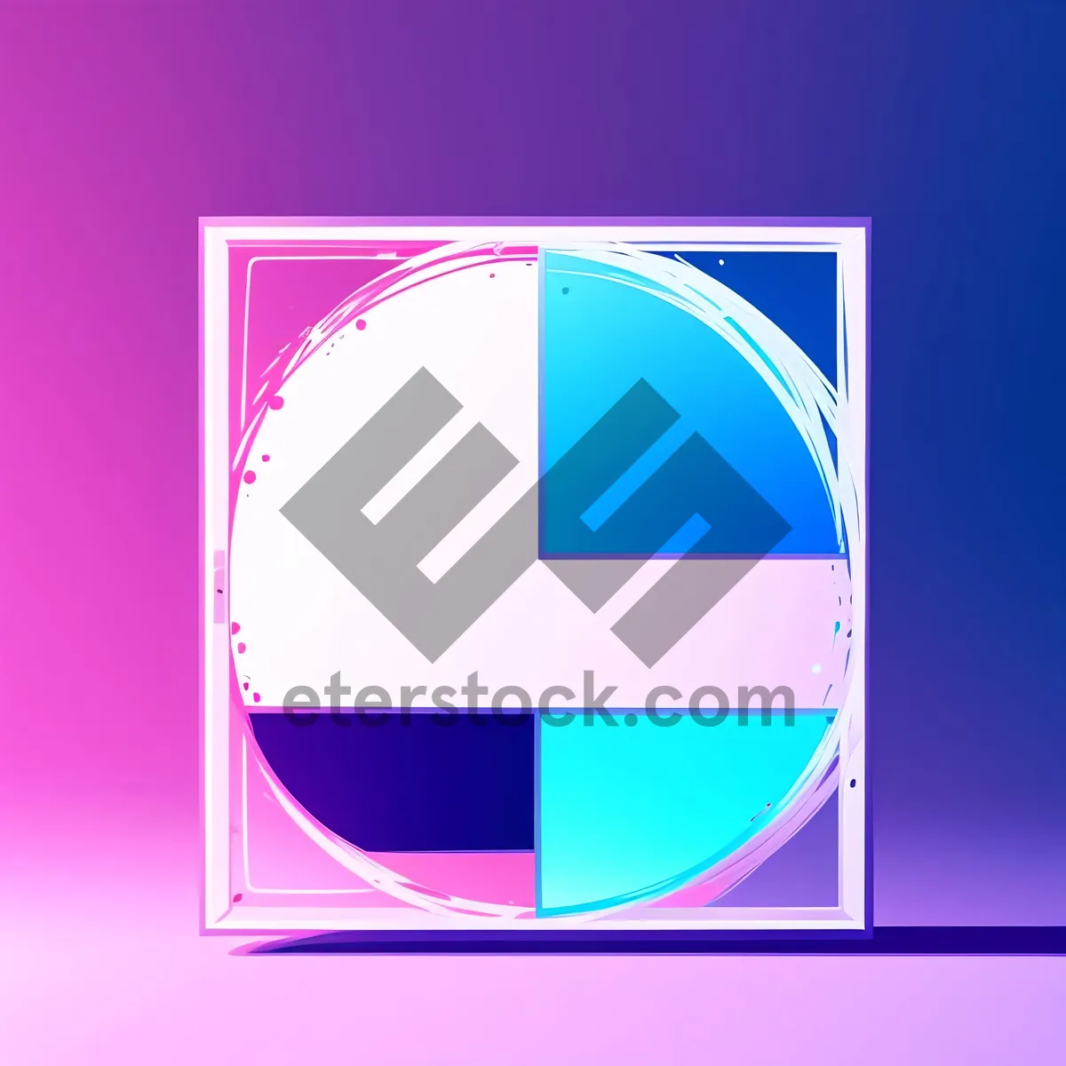 Picture of Modern Glass Art Button Icon