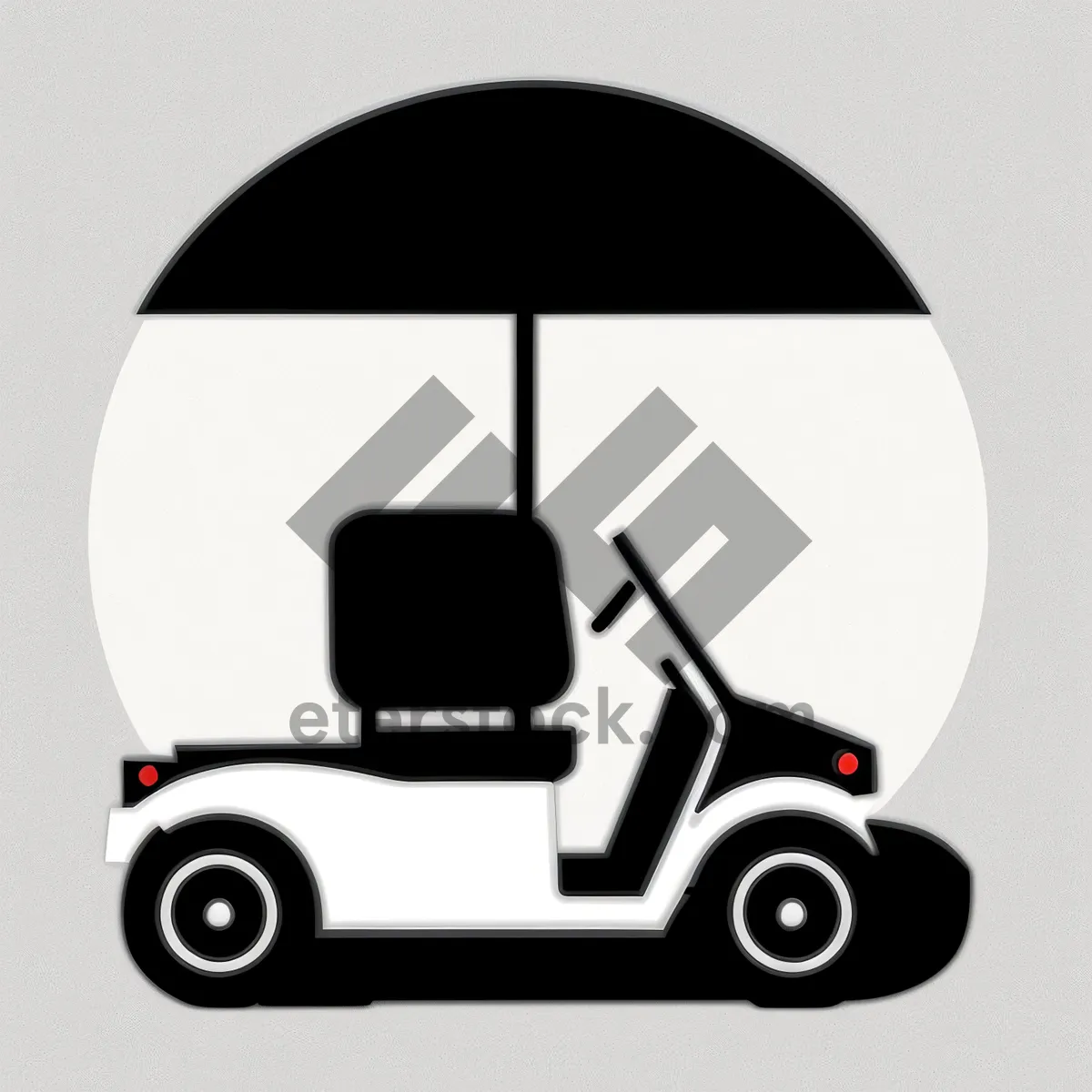 Picture of Cartoony Golfer Player Icons Set