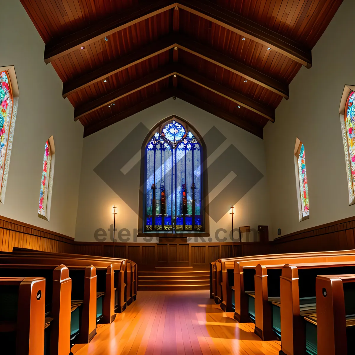 Picture of Grandeur of Historic Cathedral's Ornate Interior