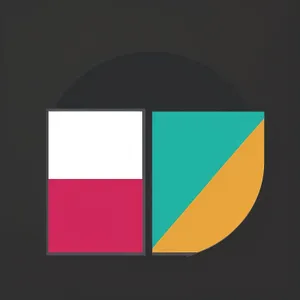 3D Graphic Design Symbol in Shape Sign