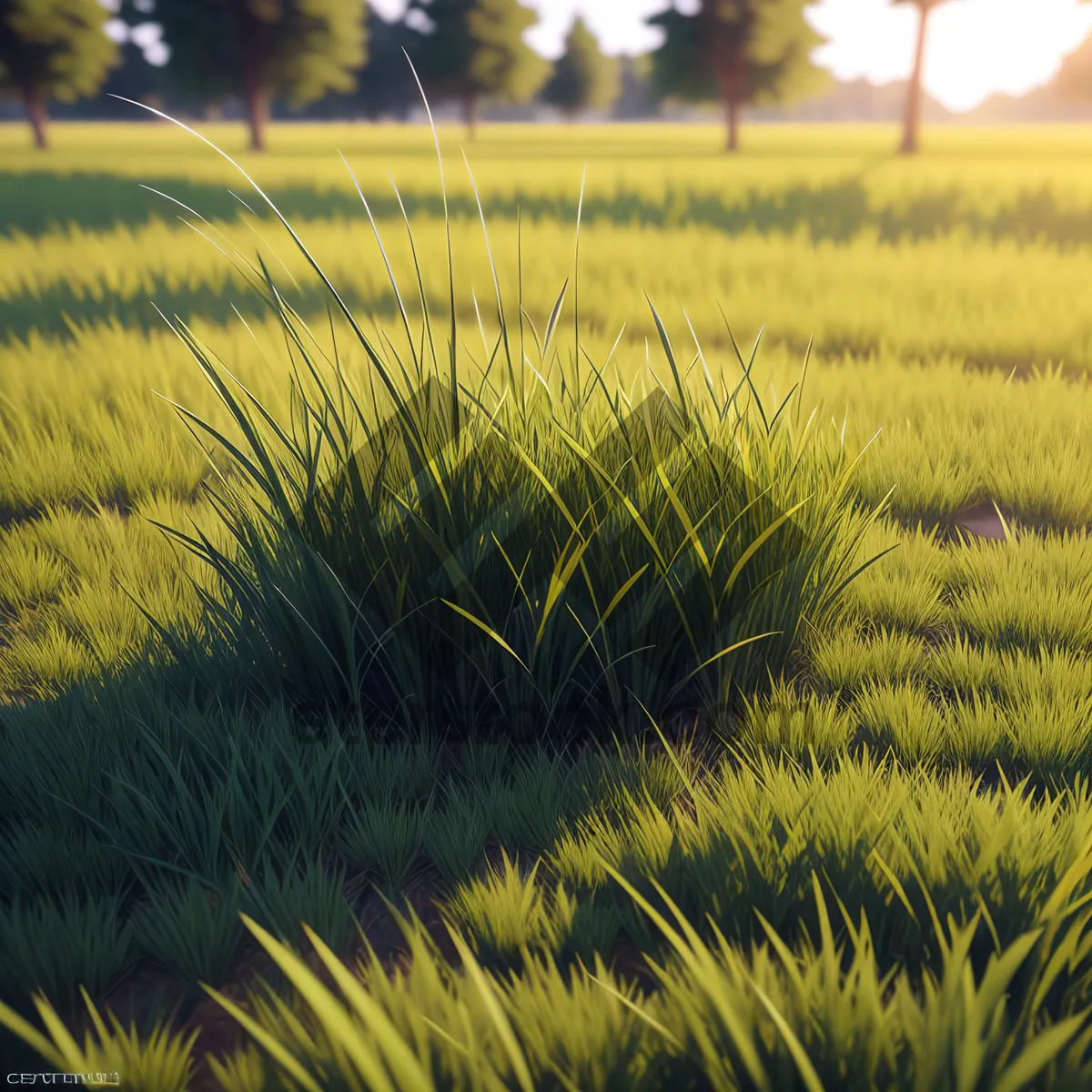 Picture of Wheat field under the rural sky.