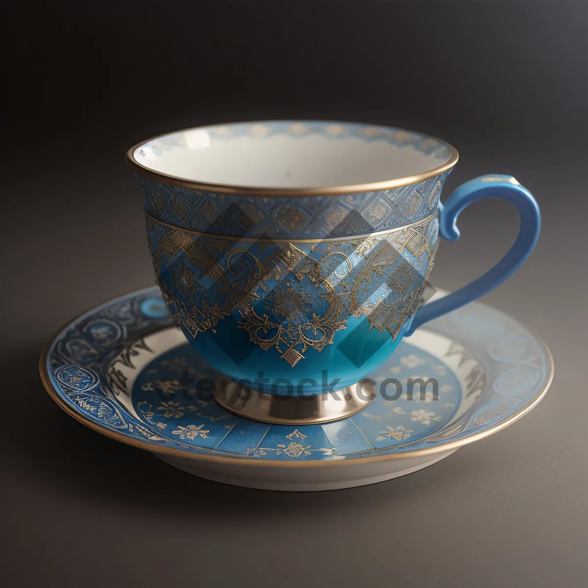 Picture of Morning Brew: Porcelain Cup of Aromatic Coffee