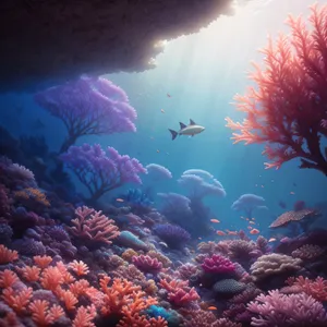 Colorful Coral Reef Paradise: Underwater Marine Life