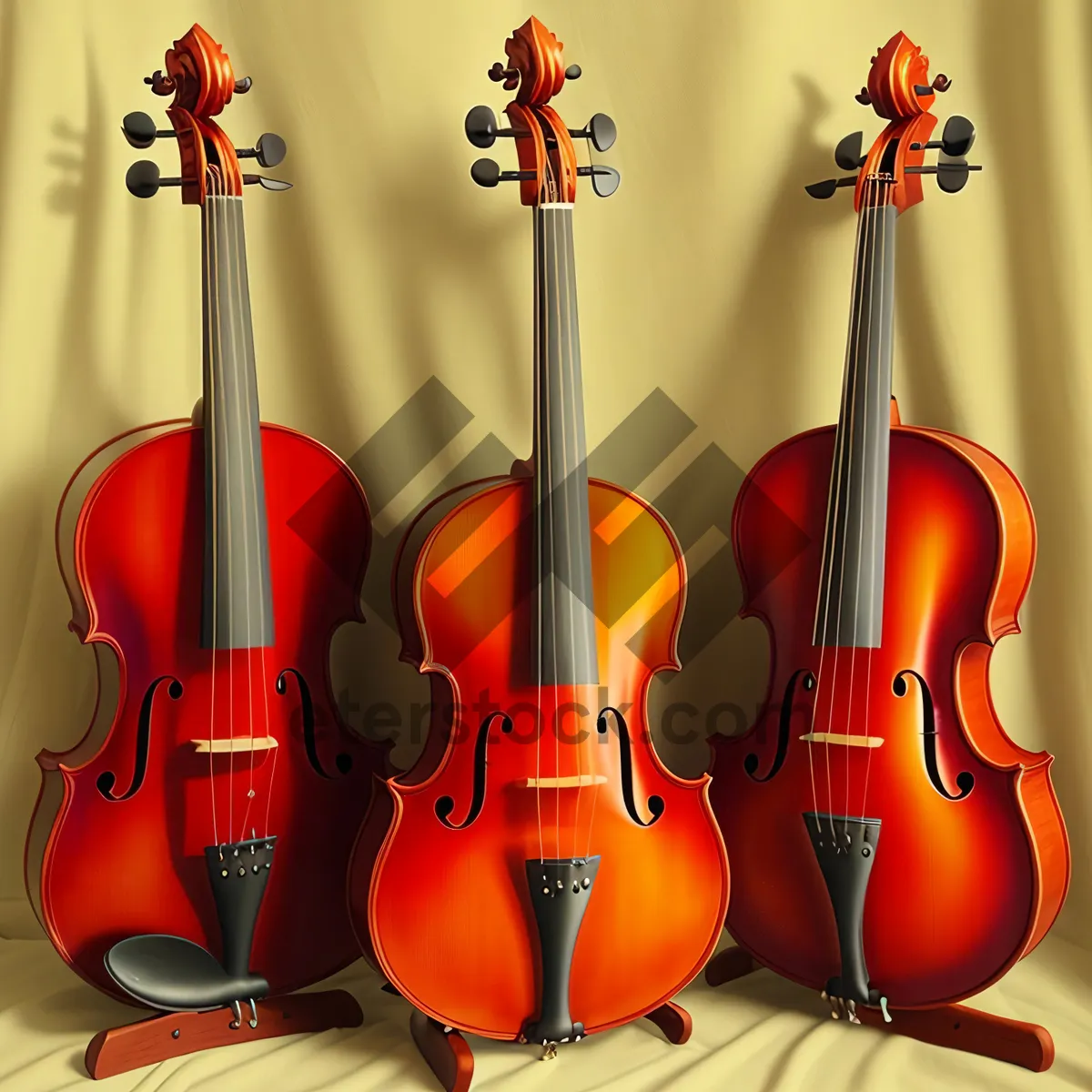 Picture of Melodic Strings: A Harmonious Ensemble of Musical Instruments