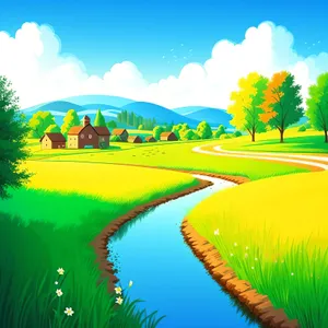 Serene Golf Course with Lush Green Landscape.