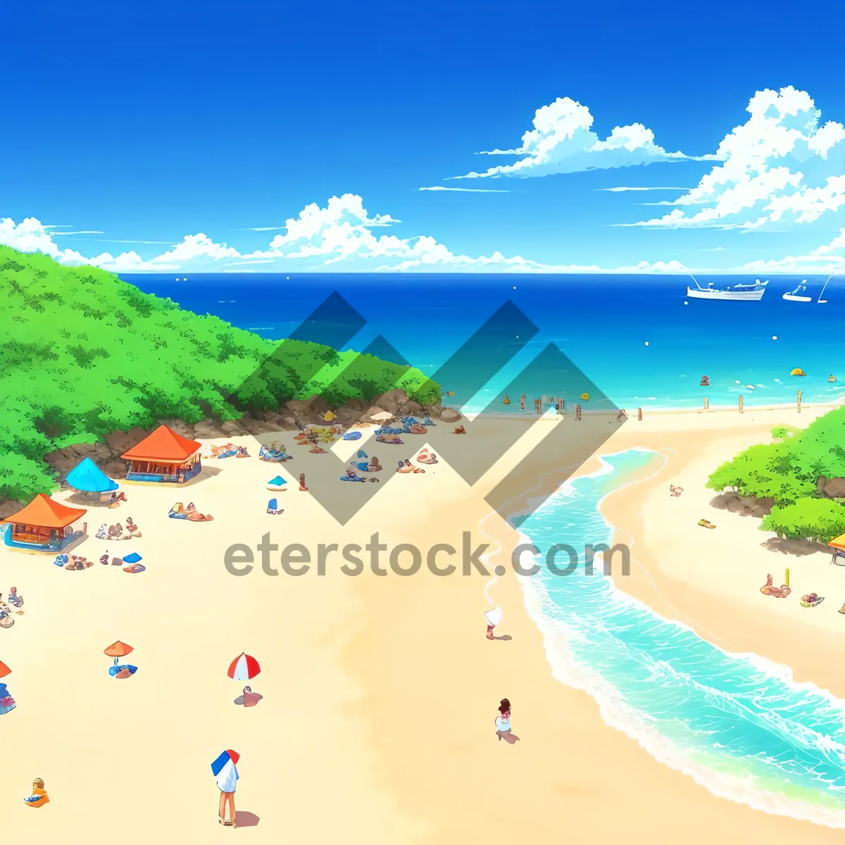 Picture of Turquoise Bay: Serene Beachscape with Pristine Waves